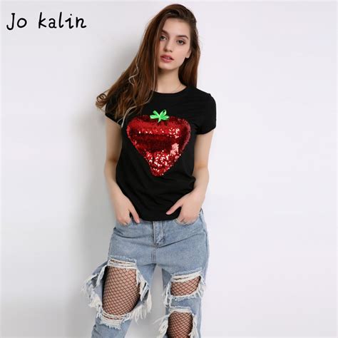 jo kalin 2018 brand summer tops fashion tshirts for women kawaii fruit