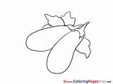 Colouring Eggplants Coloring Sheet Title sketch template