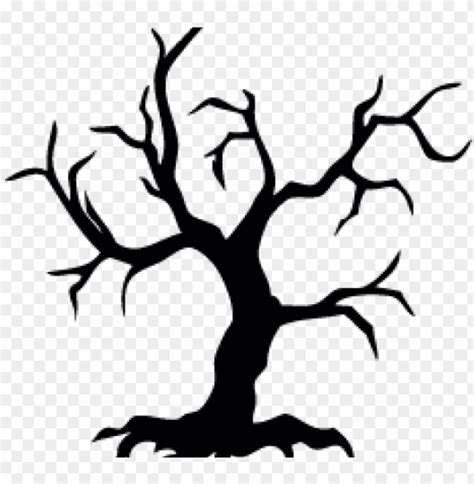 spooky tree coloring page png image  transparent background toppng