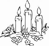 Advent Wreath Coloring Book Pages Church Little sketch template