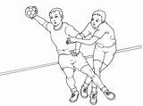 Handball Coloriages Activité Différents Pouvez Ludique Travers sketch template