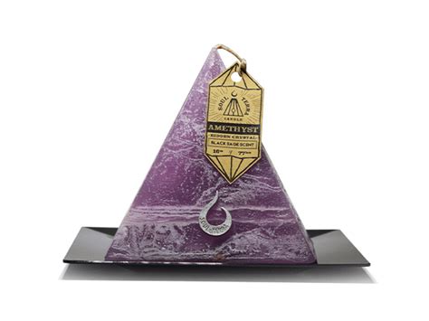 Soul Terra Pyramid Candle With Hidden Crystal Joyus