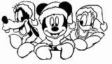 Coloring Christmas Mickey Pages Disney Printable Mouse Kids Minnie Donald Goofy Color Santa Printables Bestcoloringpagesforkids Honey Cartoon Sheets Duck Print sketch template
