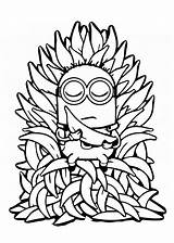 Minions Minion Coloring Pages Kids Banana Bananas Color Tree Many Children Sheets Printable Halloween Few Details Fruit Online Print Wuppsy sketch template