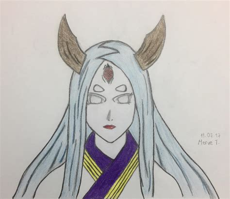 Kaguya Ōtsutsuki Drawing By Me Naruto