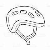 Helmet Coloring Bike Motorcycle Pages Icon Outline Stock Dirt Drawing Template Illustration Monochrome Getdrawings Single Line sketch template