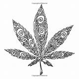 Coloring Pages Adult Hemp Cannabis Marijuana Mandala Printable Adults Book Getcolorings sketch template