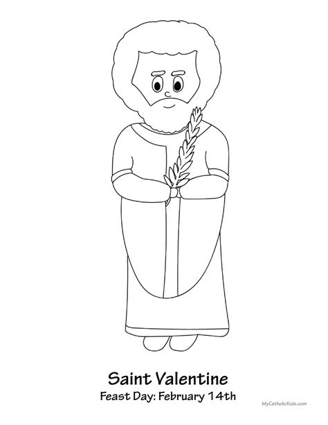 st valentine coloring pages catholic