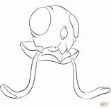 Tentacool Pokemon Coloring Pages Printable Colouring Pokémon Crafts Color Drawing Go Generation Supercoloring Sheets Prints Choose Board Categories sketch template