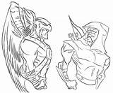 Hawkman Superhero Coloring Pages Another sketch template