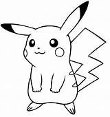 Pikachu sketch template