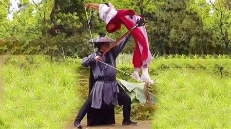 Kung Fu Master Uses His Wife As A Bow And Arrow To Defeat The Man In