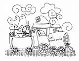 Coloring Train Christmas Pages Caboose Color Thomas Steam Freight Birthday Sheets Railroad Trains Printable Lego Kids Colouring Kinkade Express Getcolorings sketch template