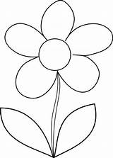 Coloring Pages Flowers Printable Kids sketch template