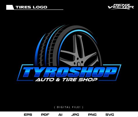 auto tire logo automobile automotive tyre tire instant  etsy