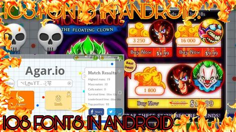 agario mobile gameplay    ios fonts visible  android agario ios fonts party mode