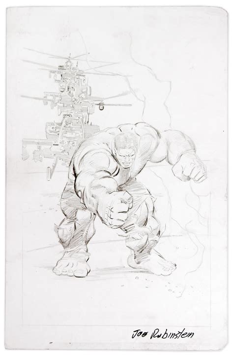 Incredible Hulk Original Pencil Art Convention Page 11 X