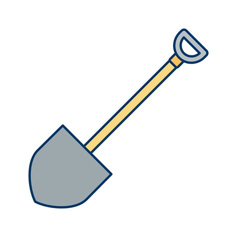 shovel vector icon  vector art  vecteezy