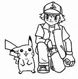 Ash Coloring Pokemon Pikachu Pages Ketchum Cute Adorable Printable Drawing Color Print Pag Getdrawings Baby Colorings Getcolorings Pokeman Template Draw sketch template