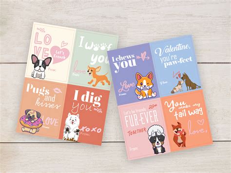 printable dog valentines day cards  dog guide san antonio