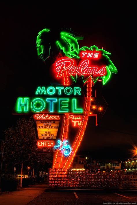 Like In The Movie Neon Signs Hotel City Lights