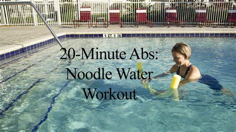 Aqua Noodle Abdominal Workout Water Noodle Workout 2