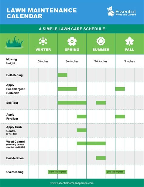 year  lawn care schedule  winter  fall