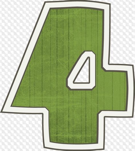 green numbers psd png