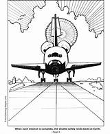 Coloring Space Pages Shuttle Printable Color Kids Help Print Sheets sketch template