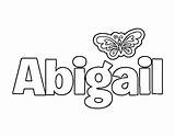 Abigail sketch template