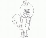 Sandy Cheeks Squarepants Spongebob Coloring Popular sketch template