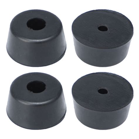pcs mm  mm conical recessed rubber feet bumpers pad washer black walmartcom