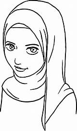 Muslim Coloring Girl Anime Pages Islamic Hijab Girls Wecoloringpage Color Kids Drawings Ana Visit sketch template