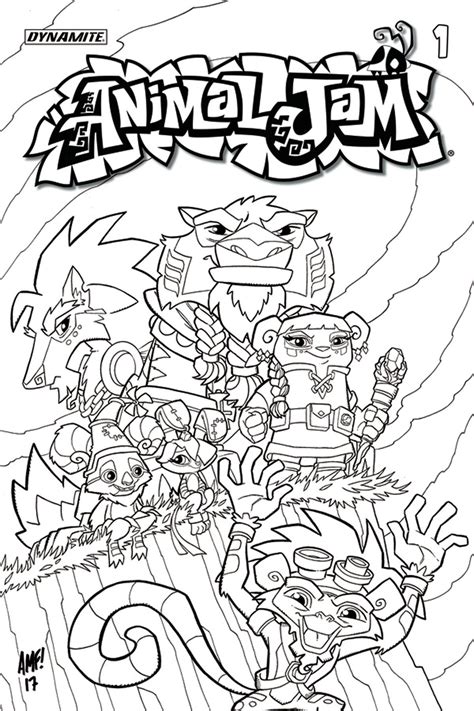 animal jam  coloring book cover fresh comics
