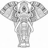Zentangle Elefante Elefant Mandalas Seniors Supercoloring Dementia Animales Ausmalbild Elefantes Animal Ausdrucken Categorías Kolorowanka Drukuj sketch template
