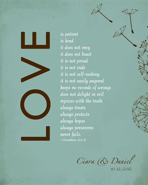1 Corinthians 13 Love Is Patient Bible Verse By Wordsworkprints