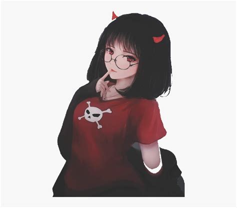 anime girl cute devil anime devil girl drawing hd png  kindpng