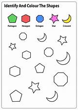 Shapes Worksheets Worksheet Numbers Identifying Toddlers 1st Lkg 101activity K5 K5worksheets sketch template