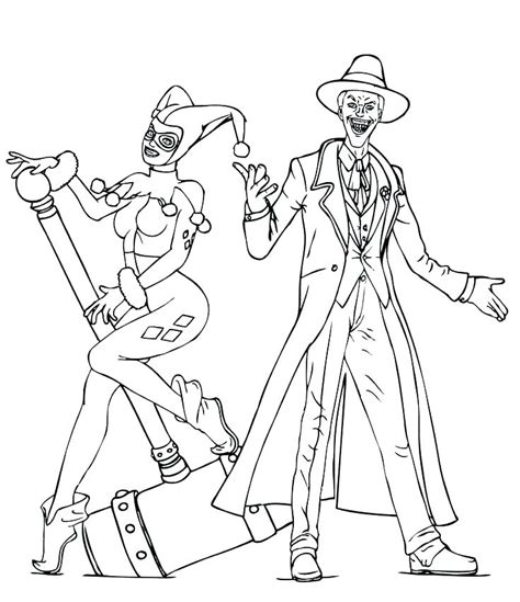 joker coloring page images