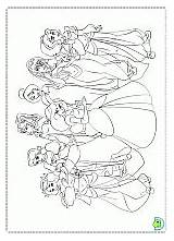 Coloring Princesses Dinokids Coloringdisney sketch template