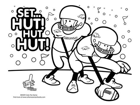college football pages coloring pages
