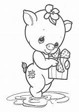 Precious Moments Coloring Pages Animal Animals Printable Girls Friends Cute Pig Bear Sheets Adults Baby Kids Colouring Koala Angel Dog sketch template