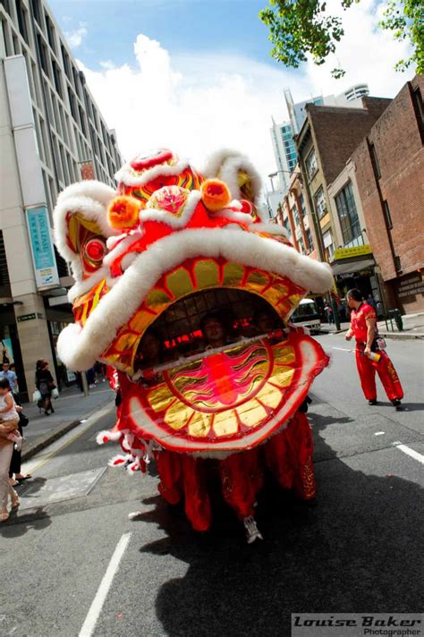 giant chinese lion chinese  year entertainment uk
