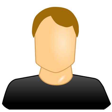 vector image  blank face male user icon  svg