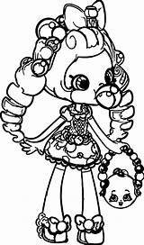 Shopkins Coloring Pages Girls Dolls Color Printable Shoppie Girl Balloon Colorings Getcolorings Getdrawings sketch template