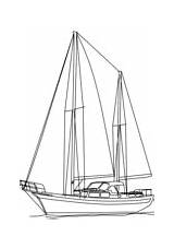 Sailing Vela Brigantine Barco Ketch Navio Portuguesa Caravela Ship Barche Canoe Colorironline Stampare sketch template