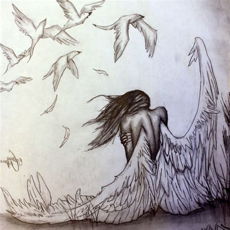angel pencil drawing  getdrawings