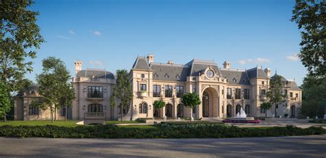 Stunning French Chateau Design From Cg Rendering Homes