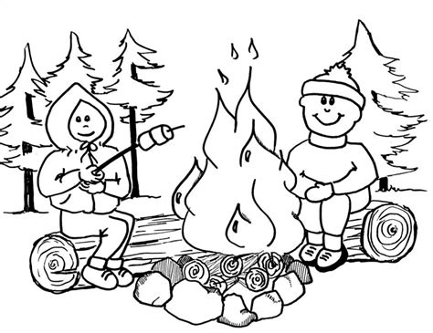 printable camping coloring pages everfreecoloringcom