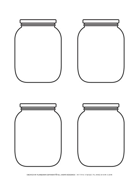jar template  jars planerium